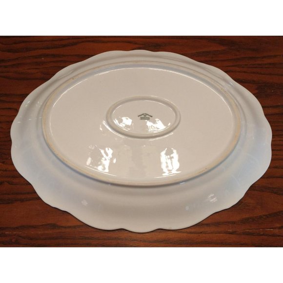 SOLD! Johann Haviland Blue Garland Serving Platter - Picture 4 of 4